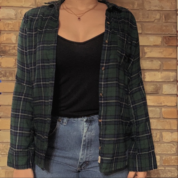Hollister Other - 🌻 HOLLISTER BLUE AND GREEN FLANNEL